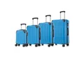 YONSLY Kofferset 4er Set, Reisekoffer Trolley mit 360° Rollen ABS-Hartschalen, 4 Rollen, (4 tlg., Sicherheitsschloss Weichem Gummigriff Handgepäck S/M/L/XL), Leichtes Gepäckset Trolley 4er Koffer Set, Reisekoffer