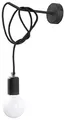 SOLLUX Pendelleuchte EDISON Einzigartiges Design ohne Schirm Minimalistische Beleuchtung LED Birne Farbe Schwarz Einzeln kurz