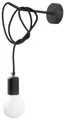 Wandlampe Wandleuchte innen Schwarz verstellbar bis 1 m E27 Retro Wohnzimmer