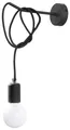 Sollux Wandleuchte Edison Schwarz, Metall 60W, E27, IP20, dimmbar 23x100cm