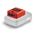 Einhell USB-Akku-Adapter TC-CP 18 Li USB A/C-Solo Power X-Change (18 V, mobiles Laden von Smartphone, Tablet und Co., 1x USBA-Anschluss, 1x USBC-Anschluss, ohne Akku)