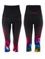 Winshape Damen Functional Power Shape 3/4-Tights, Anti-Rutsch High Waist HWL202-cosmic, Slim Style Fitness Freizeit Sport Yoga Workout