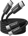 Anker 240W USB C Kabel, [2 Stück 1,8m] Steinschwarz