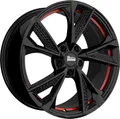 MAM RS6 black painted red inside 8x18 ET38 - LK5/100 ML63.4 Felge Alu