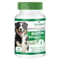 Biotin 800 µg mit Vitalstoffen - 90 Tabletten für Hunde für prima Fell | Vetipur