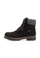 camel active Damen Hoher Schnürboot aus Nubukleder Schwarz, womenswear-40