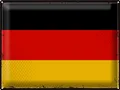 Blechschild Flagge Deutschland 40x30 cm Retro Flag Germany Deko Schild tin sign