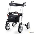 Veleco Rollator Veleco FLEXO - Leicht und Mordern - mit Sitz - Faltbar - Aluminium, Korb