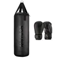 Boxsack Kinder mit 6oz Handschuhe 2FT Gefüllt Kickboxen Kids Punch Bag Set 12 kg