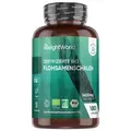 Flohsamenschalen - 180 Bio Kapseln - Bio Pflanzlich Vegan - Gewichtsmanagement