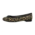 MARCO TOZZI Damen Ballerinas mit Schleife Vegan, Schwarz (Black/Leo), 40 EU