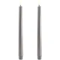 Uyuni LED Tafelkerze 25cm Grey 2 Stück