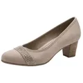 Jana Vegan, Mehrweite mit Blockabsatz Blockabsatz Pumps Vegan grau 38 EU