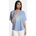 salzhaut T-Shirt FIPSIE Paradise Damen normale Passform T-Shirt mit Wow-Faktor – tolle Qualität und maximaler Tragekomfort blau L