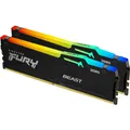 Kingston FURY Beast RGB (2 x 64GB, 5600 MHz, DDR5-RAM, DIMM) (KF556C36BBEAK2-128)