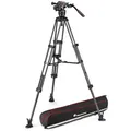 Manfrotto Nitrotech 608 Carbon Video-Stativ mit Mittelspinne