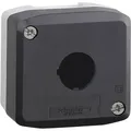 Schneider Electric - Xald01 Leergehäuse 1 Einbaustelle Unbeschriftet Dunkelgrau, Hellgrau 1 St.