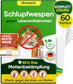 anwerk® Schlupfwespen gegen Lebensmittelmotten - 60 Karten (15 Karten à 4 Lieferungen) - Effektiv Lebensmittel Motten bekämpfen - Alternative zur Mottenfalle, Mottenspray, Pheromonfalle