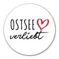 Aufkleber Ostsee verliebt 10cm Sticker Ostsee Geschenkidee Präsent Mitbringsel S