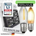 Universal Filament Ersatzbirnen LED 10V - 55V 0.2W 1800 Kelvin kerzenähnliche Farbtemperatur statt 3W Lampen