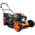 FUXTEC 3in1 Benzin Rasenmäher FX-RM4646ECO 3,5PS / 2,6kW | 46cm Schnittbreite & 7-stufige Schnitthöhenverstellung 25-75mm| 4-Takt Mäher - Inkl. ...
