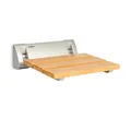 OneConcept Arielle Duschsitz Bambus Aluminium klappbar 160 kg max. holz 10034209