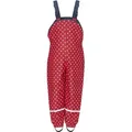Playshoes Regenhose Regenlatzhose mit Punkten rot 116 - ca. 6 Jahre