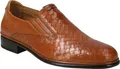 Galizio Torresi Slipper 443620 V19597, gelocht/geflochten, Braun, Herren