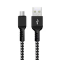 USB zu MicroUSB-Kabel Ladekabel 1m USB 3.0 1m Fast Charge 5V/2.4A Datenkabel Schnellladekabel High Speed Nylon Geflochten MicroUSB