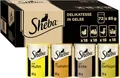 SHEBA Katzenfutter nass - 72x85g Portionsbeutel - Geflügel Variation in Gelee - Nassfutter für Katzen - 1 Großpackung