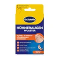 Scholl Hühneraugenpflaster Set, 8 Stück - 4 Hühneraugen & 4 Druckschutzpflaster, Hühneraugen Entferner mit Salicylsäure, sofortige Schmerzlinderung, wasserfest & dermatologisch getestet