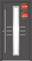 Splendoor Haustür Passivedoor Premium B07 RC2 Anthrazit DIN Links 110 x 210 cm