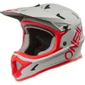 Oneal Sonus Downhill Helm, grau-rot, Größe XL für Männer