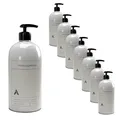 1A Massagelotion PURE | neutraler Duft | 1000 ml mit Spender | mit Panthenol | ohne Duftstoffe | hautpflegend | 8 Stück im Sparpack (8)