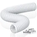 125mm Abluftschlauch, 5m Flexibel PVC Alurohr Lüftungsschlauch Schallgedämmte...