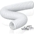 Abluftschlauch 125mm 5m PVC Alurohr Lüftungsschlauch Geräuschdämmung