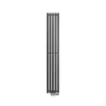 ECD Germany Vertikal Paneelheizkörper 260x1800 mm Anthrazit Thermostat Durchgang
