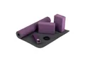 bodhi Yogamatte Yoga Set FLOW Yogamatte mit Block & Gurt lila