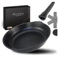 Induktionsbratpfanne 28cm Aluminium schwarz