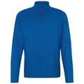 Ziener Stehkragenpullover Midlayer Jelano Man mit halbem Reißverschluss blau 52 EU