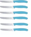 Victorinox | Tafelmesser Set | Swiss Classic | Karibikblau | 6er Pack | präzise