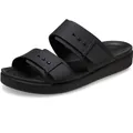 Crocs Herren Brooklyn Buckle Low Sandalen, Black, 36/37 EU