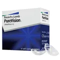 Bausch + Lomb PureVision Monatslinsen, sphärische Kontaktlinsen, weich, 6 Stück / BC 8.3 mm / DIA 14 / -0.75 Dioptrien