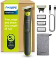 Philips OneBlade 360 Face Rasierer Trimmer QP2724/31 2 Klingen USB Akku Bart