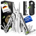 TREKLINE Multitool [440C Edelstahl] Outdoor Camping Survival Multitool Werkzeug Messer, Überlebensmesser, Taschenmesser, Multifunktionswerkzeug, Multi Tool, Multifunktionsmesser (Caveman Plus)