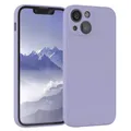 EAZY CASE - Silikonhülle für iPhone 13 Mini Hülle Silikon Case Lila weich stoßfeste Handyhülle Schutzhülle mit Kameraschutz Dünn Premium Schutz Cover TPU Phone Bumper in Pastell Lavendel Blau Matt