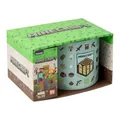 Minecraft-Becher, offiziell lizenzierte 400ml große Keramik-Kaffeetasse, geprägte Details, Videospiel-Merchandise für Gamer & Sammler, Tee, heiße Schokolade