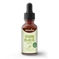 Vitamin D3 K2 Tropfen 50ml | 1400 Tagesdosen, 1000 I.E. | hochkonzentriert | Vitamine gelöst in naturreinem MCT Öl | ohne künstliche Zusätze | Pipetten-Flasche zur leichten Dosierung | vom Achterhof