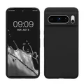 kwmobile Handyhülle für Google Pixel 8 Pro Hülle, für Pixel 8 Pro Case - Hülle Silikon - kabelloses Laden - Schwarz matt