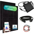 MYVOLTAICS Balkonkraftwerk MyBasic 880+ Watt, bifazial, Hoymiles Wechselrichter WLAN 800 Watt, Steckerfertig - einstecken. fertig. - 5m
